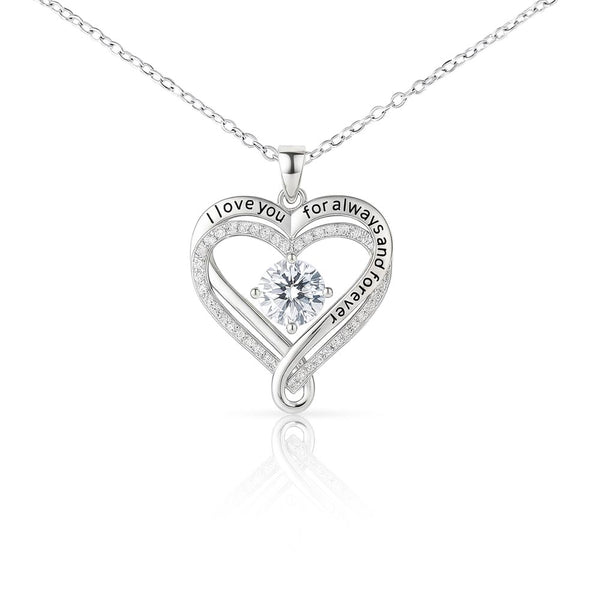 To My Loving Mom Love You Always Necklace with Message Card from Daughter