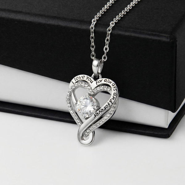 To My Loving Mom Love You Always Necklace with Message Card from Daughter