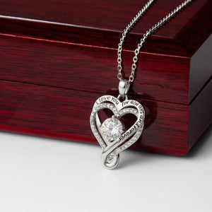 To My Loving Mom Love You Always Necklace with Message Card from Daughter