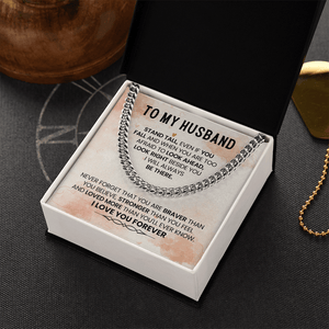 To My Amazing Husband – Cuban Link Chain - HEARTEN