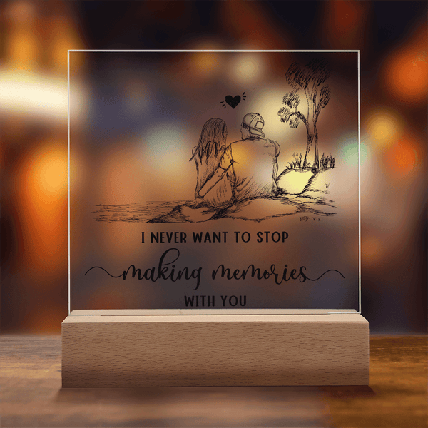 Acrylic Square Plaque - HEARTEN