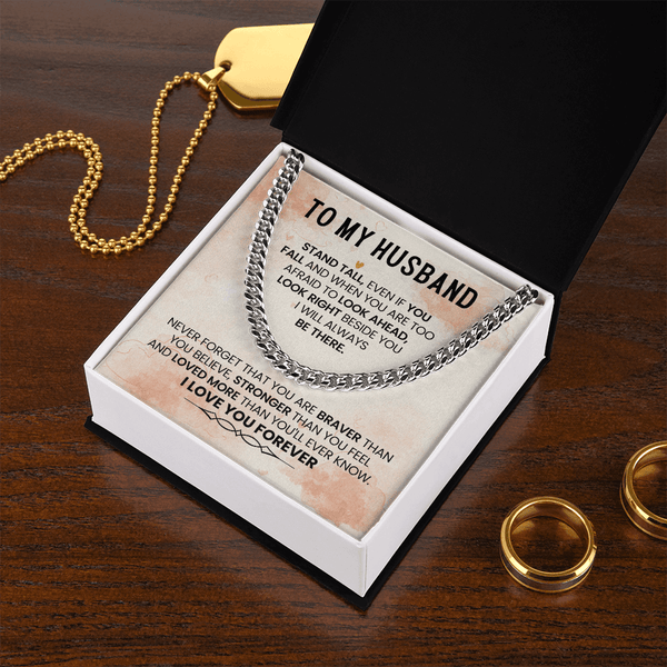 To My Amazing Husband – Cuban Link Chain - HEARTEN