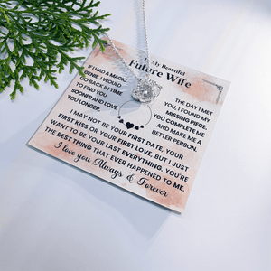To My Beautiful Future Wife - Love Knot Necklace - HEARTEN