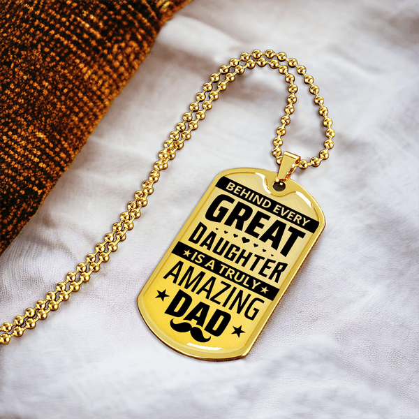 Luxury Graphic Dog Tag Necklace - HEARTEN