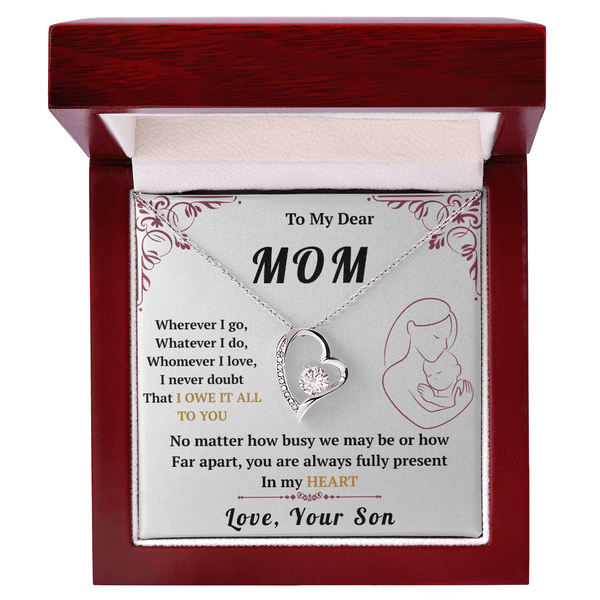 To My Mom - Forever Love Necklace - HEARTEN