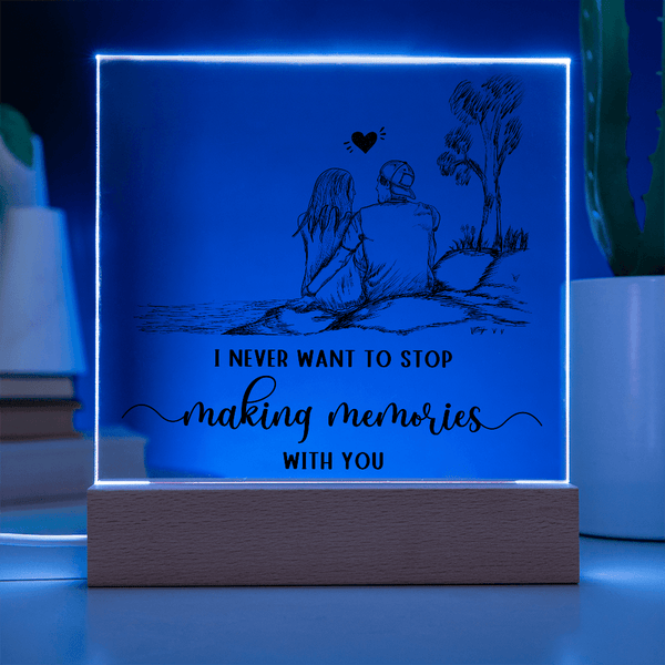 Acrylic Square Plaque - HEARTEN