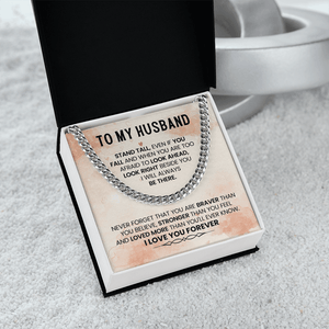To My Amazing Husband – Cuban Link Chain - HEARTEN