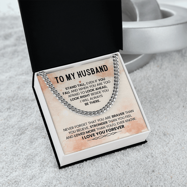 To My Amazing Husband – Cuban Link Chain - HEARTEN