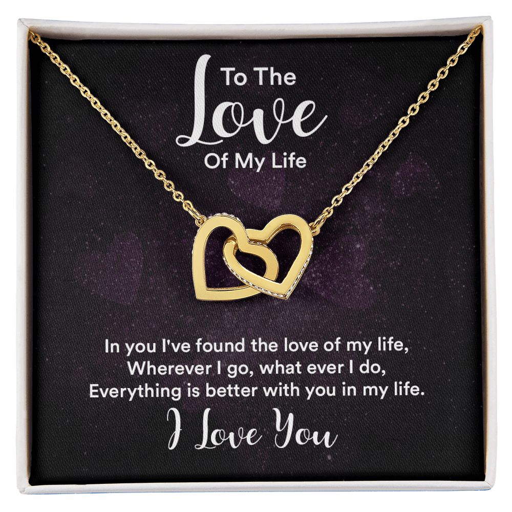 Interlocking Hearts Necklace (Yellow & White Gold Variants) - HEARTEN