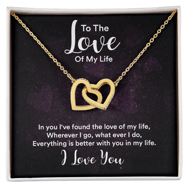Interlocking Hearts Necklace (Yellow & White Gold Variants) - HEARTEN