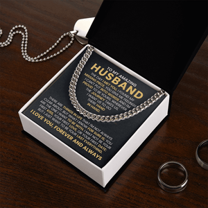 To My Amazing Husband – Cuban Link Chain - HEARTEN