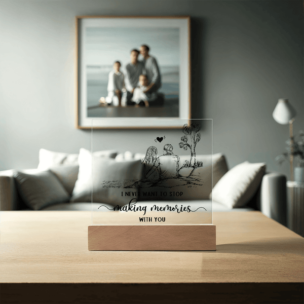 Acrylic Square Plaque - HEARTEN