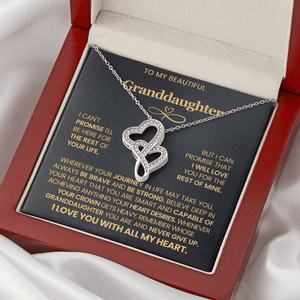 To My Beautiful Granddaughter - Heart to Heart Pendant Necklace - HEARTEN
