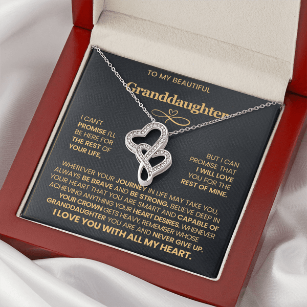 To My Beautiful Granddaughter - Heart to Heart Pendant Necklace - HEARTEN