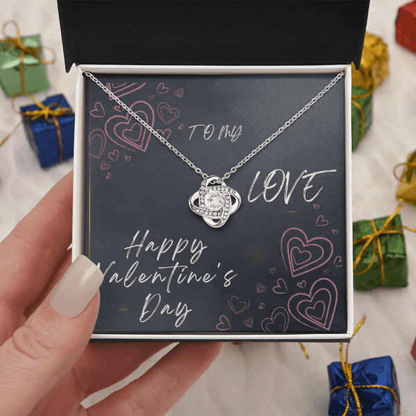 To My Love Love Knot Necklace - Valentine's Day Gift - HEARTEN