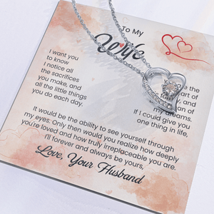 To My Beautiful Wife - Forever Love Necklace - HEARTEN