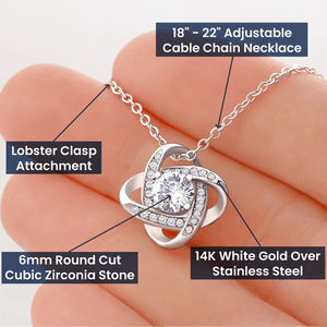 To My Love Love Knot Necklace - Valentine's Day Gift - HEARTEN