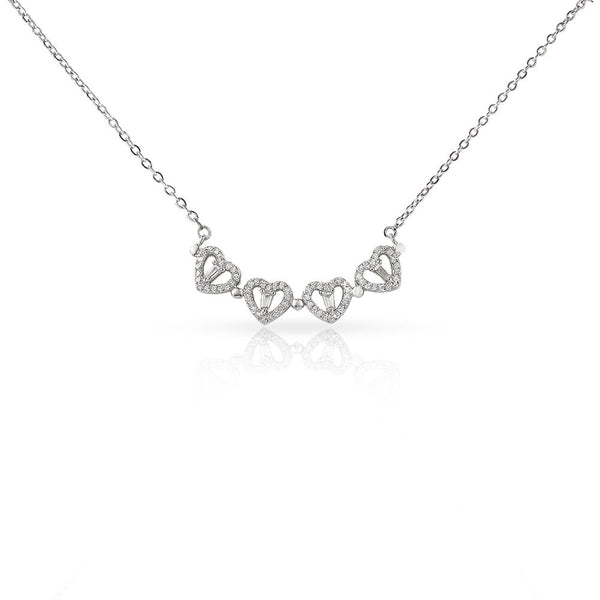 To My Dear Mom Magnetic Hearts Necklace From Daughter - HEARTEN