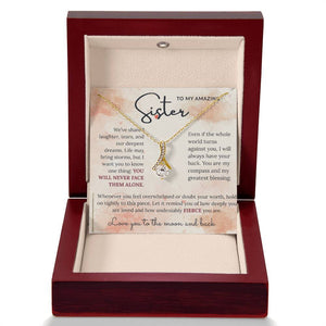 To My Amazing Sister - Alluring Beauty Necklace - HEARTEN