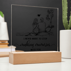 Acrylic Square Plaque - HEARTEN