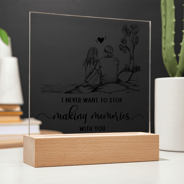 Acrylic Square Plaque - HEARTEN