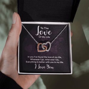 Interlocking Hearts Necklace (Yellow & White Gold Variants) - HEARTEN