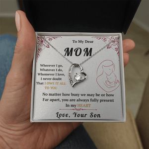 To My Mom - Forever Love Necklace - HEARTEN