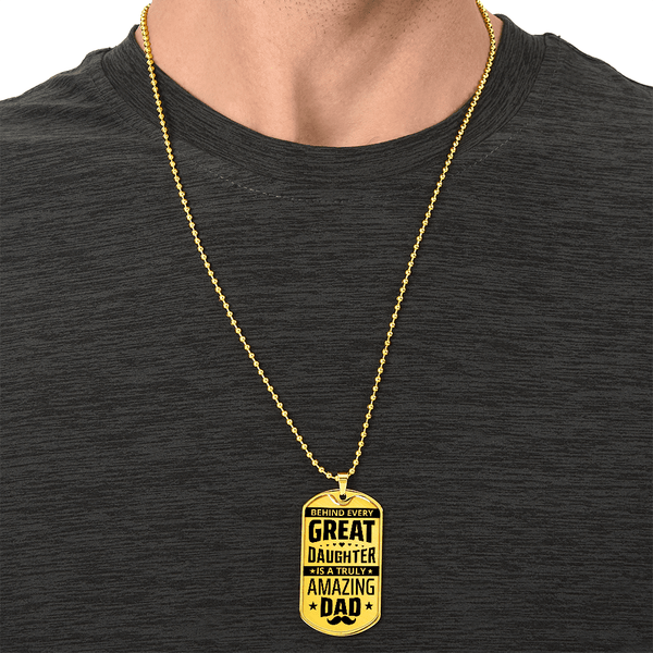 Luxury Graphic Dog Tag Necklace - HEARTEN