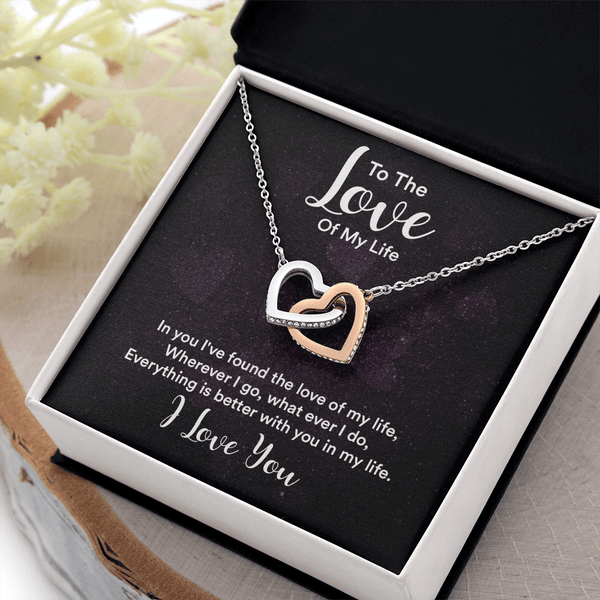 Interlocking Hearts Necklace (Yellow & White Gold Variants) - HEARTEN