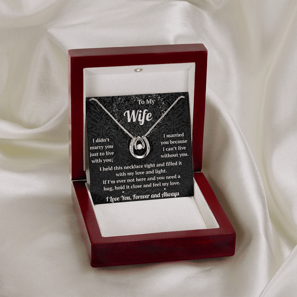 To My Wife  - Lucky In Love Necklace - HEARTEN