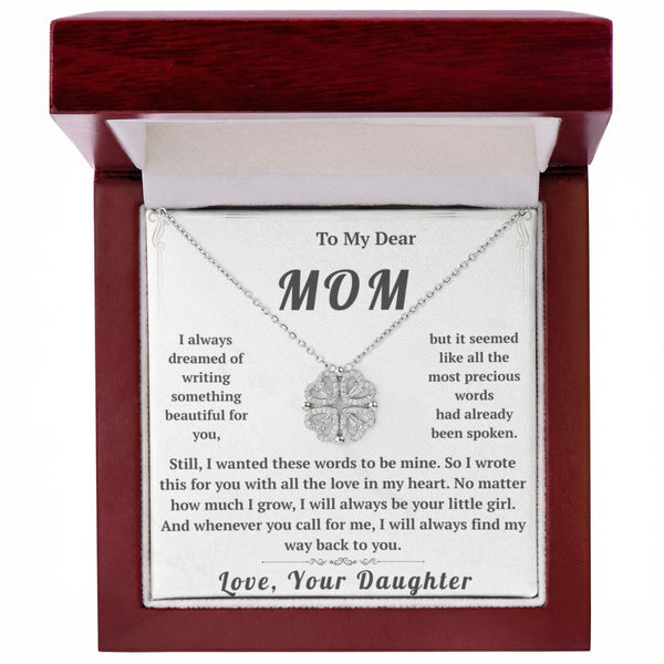 To My Dear Mom Magnetic Hearts Necklace From Daughter - HEARTEN