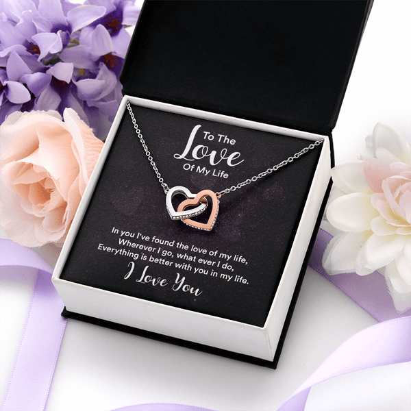 Interlocking Hearts Necklace (Yellow & White Gold Variants) - HEARTEN