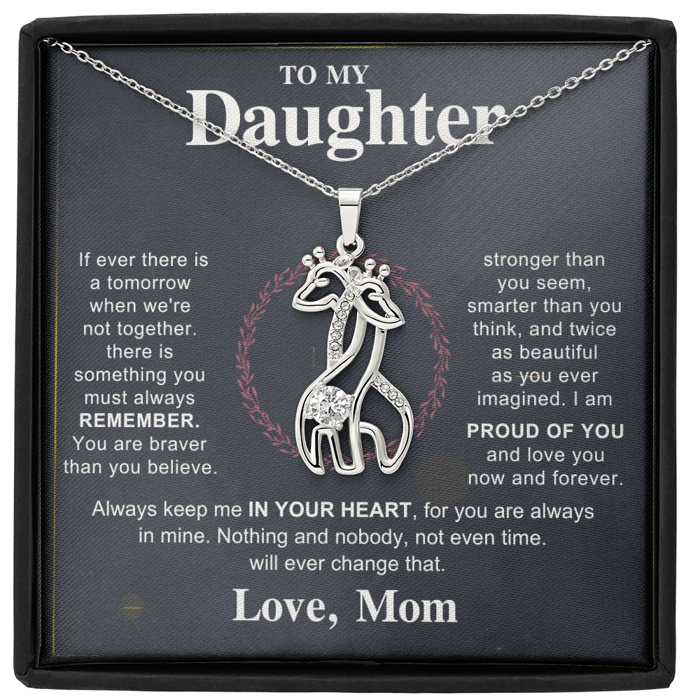To My Beautiful Daughter - Giraffe Necklace - HEARTEN