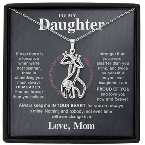 To My Beautiful Daughter - Giraffe Necklace - HEARTEN