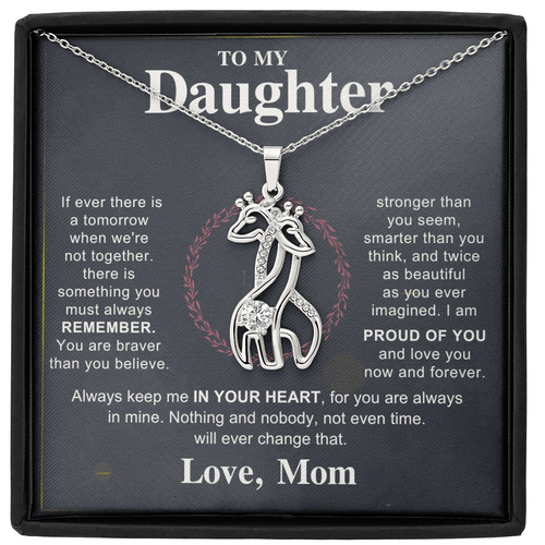 To My Beautiful Daughter - Giraffe Necklace - HEARTEN