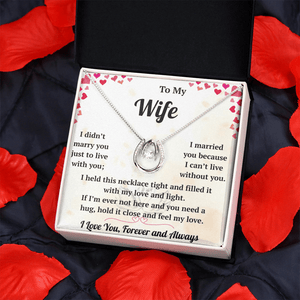 To My Wife  - Lucky In Love Necklace - HEARTEN