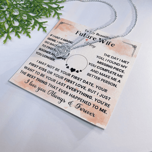 To My Beautiful Future Wife - Love Knot Necklace - HEARTEN