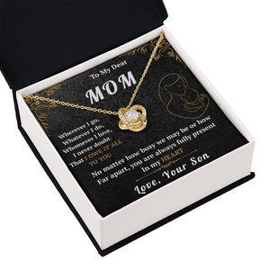 To My Mom - Love Knot Necklace - HEARTEN