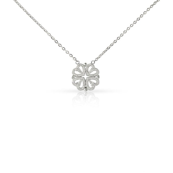 To My Beautiful Wife Magnetic Hearts Necklace - HEARTEN