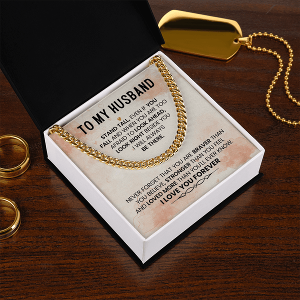 To My Amazing Husband – Cuban Link Chain - HEARTEN