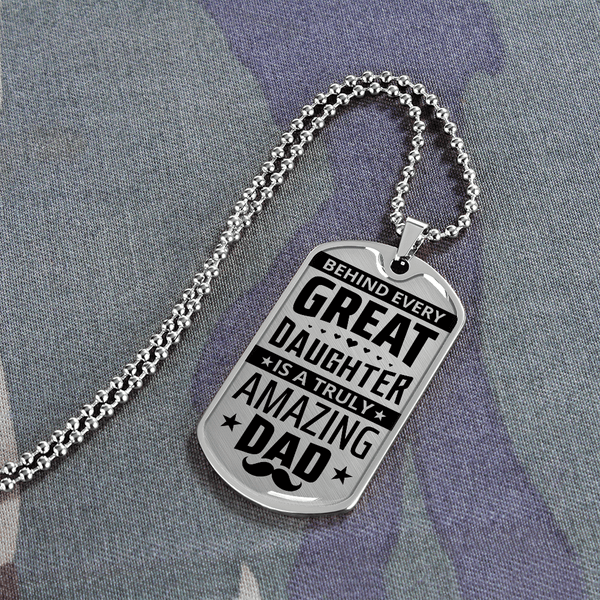 Luxury Graphic Dog Tag Necklace - HEARTEN