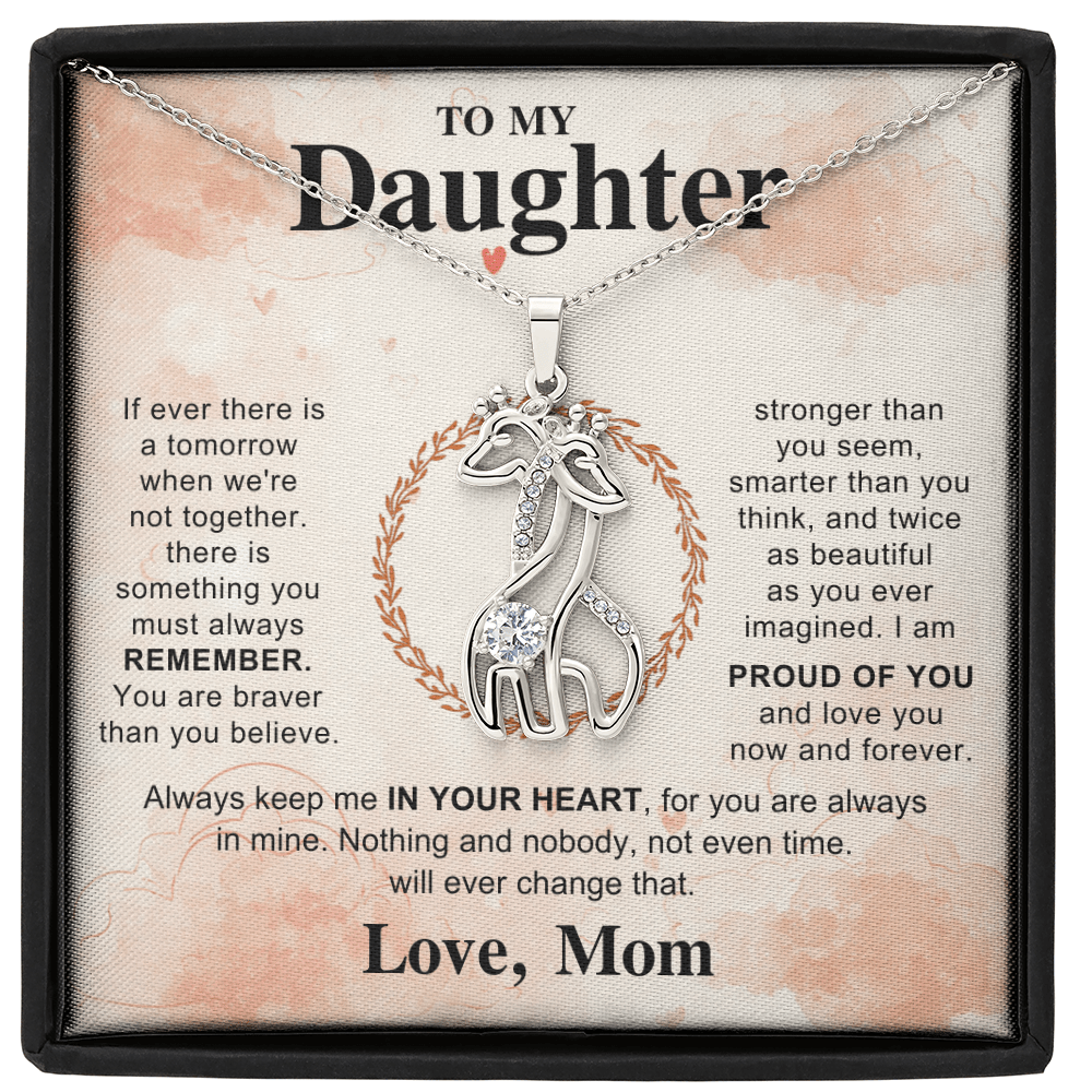 To My Beautiful Daughter - Giraffe Necklace - HEARTEN