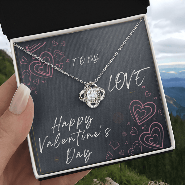 To My Love Love Knot Necklace - Valentine's Day Gift - HEARTEN