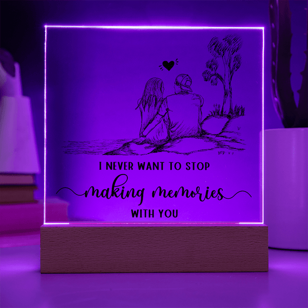 Acrylic Square Plaque - HEARTEN