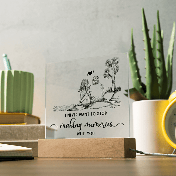 Acrylic Square Plaque - HEARTEN