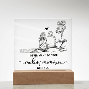 Acrylic Square Plaque - HEARTEN