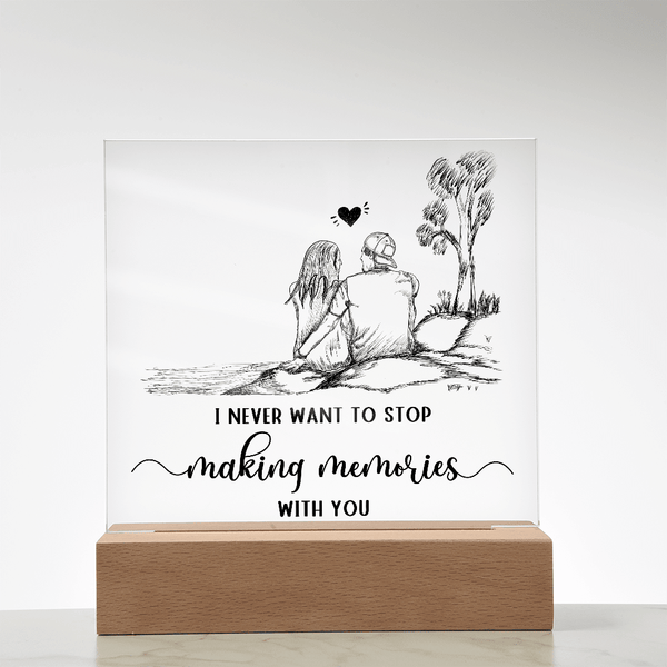 Acrylic Square Plaque - HEARTEN