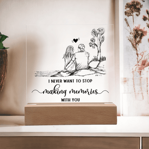 Acrylic Square Plaque - HEARTEN