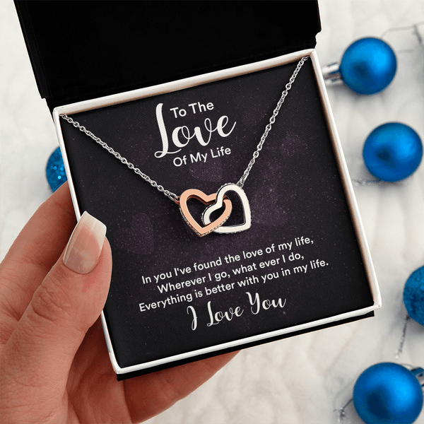Interlocking Hearts Necklace (Yellow & White Gold Variants) - HEARTEN