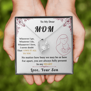 To My Mom - Forever Love Necklace - HEARTEN